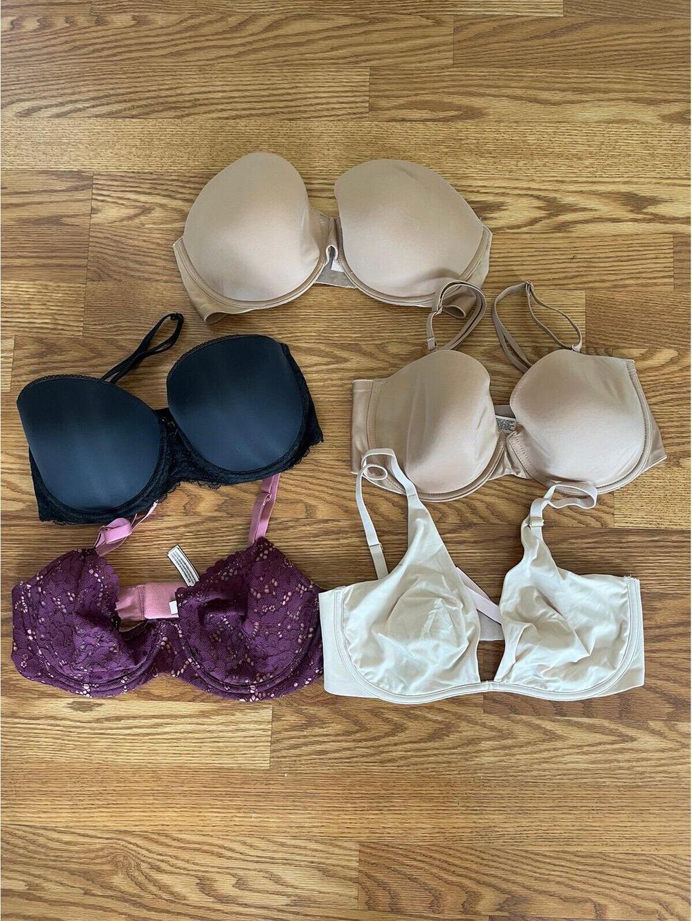 Victoria’s Secret lined, unlined, and multi-way bras 34DD